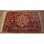 Persian Heriz carpet, 8'5" x 5'3"