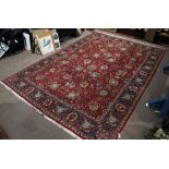 Antique Persian Tabriz carpet, 13'7" x 19'