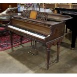 Everett baby grand piano, serial number 174925, having a mahogany case, 59"l