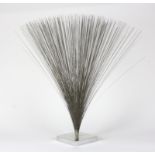 After Harry Bertoia (Italian/American, 1915-1978), Kinetic sculpture, steel wire sculpture,