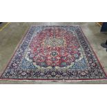 Persian Tabriz carpet, 11'4" x 8'6"