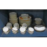 One bin of Raynaud Limoges china, including tea cups and saucers, dinner plates, salad plates,