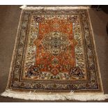 Indo Tabriz carpet, 3'4" x 5'