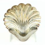 English sterling silver finger bowl, Sheffield, 1900, by Atkin Brothers, having an elegant shell