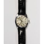 Tudor stainless steel wristwatch Ref. 90500 Dial: round, silvered, black and silver baton hour