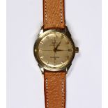 Omega Constellation two-tone stainless steel wristwatch Dial: round silvered, applied gold arrow