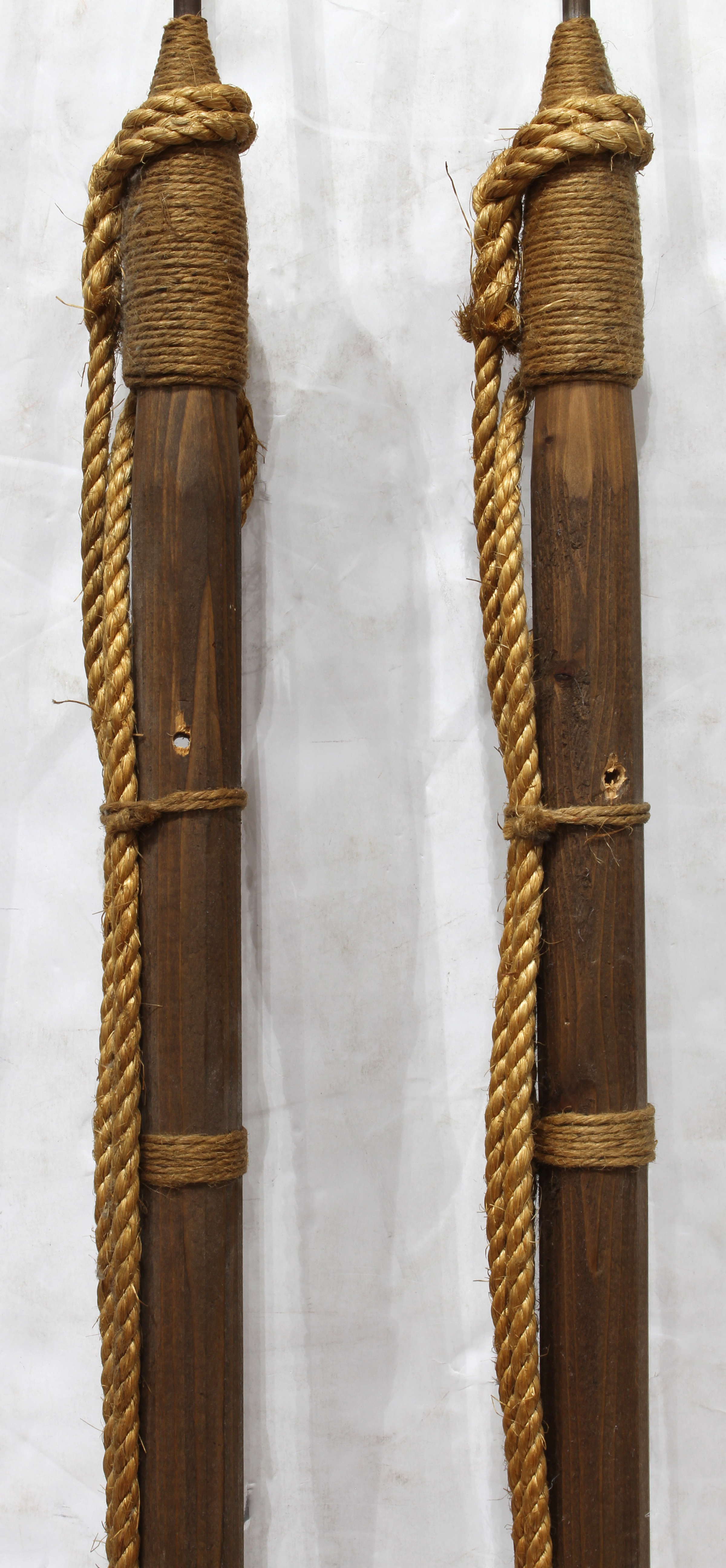 (lot of 2) Whaling harpoons, one of toggle form, 68"l. Provenance: Property from the Spenger's - Image 4 of 4