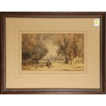 Sydney Yard (American, 1855-1909), Homeward Bound, 1891, watercolor, signed lower left, overall (