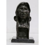 After Frederic Remington (American, 1861-1909), The Savage, bronze sculpture, bears signature verso,