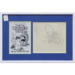 Walt Disney's "Donald Duck, Officer Duck," graphite on paper (not used for production film),