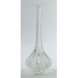 Lalique France 'Marie Claude' crystal vase, having a flaring rim continuing to the slender neck,