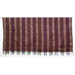 Antique paisley shawl, 142" x 67"w