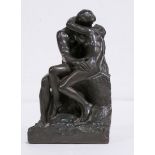 Ferdinand Barbedienne (French, 1810-1892), The Lovers (After Rodin), composite sculpture,