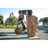 Richard Deutsch (American, b. 1953), "Harvest," 1994, bronze sculpture of castings of historic