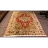 Pakistani Oushak carpet, 10'9" x 8'6"