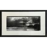 "River Storm," set of two (2) dry mounted photographs, signed indistinctly "Jan Faitte (?)" lower