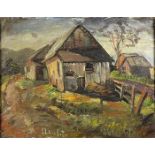 Chelsea Dingle Eaton (American, 1898-1950), Old Farm House (East Bay), oil on canvas, signed lower