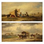 (lot of 2) Hungarian School (19th century), "Zigeunerlager (Gypsy Camp)" and "Zigeuner auf Reisen (