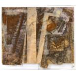 Untitled (Composition in Brown and Gray), mixed media collage, unsigned, 20th century, overall (in