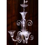 Murano glass chandelier, 31"h x 26"dia.