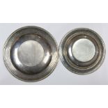 (lot of 2) Gorham Manufacturing Co. sterling silver reticulated serving bowl and platter, 11.25"