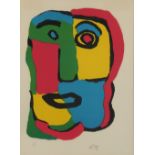 Karel Appel (Dutch, 1921-2006), Untitled (Face), lithograph in colors, initialed lower right,