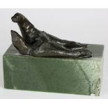 Victor Jules ("Trader Vic") Bergeron, Jr (American, 1902-1984), Two Seals, bronze sculpture on