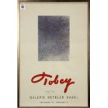 Mark Tobey (American, 1890-1976), Galerie Beyeler Basel, 1971, offset gallery poster, signed and