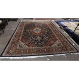 Indo Tabriz carpet, 6'2" x 8'10"