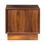 Danish Modern rosewood cabinet attributed to Ib Kofod-Larsen, the highly figured case having a
