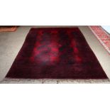 Afghan Turkoman carpet, 8'8" x 10'7"