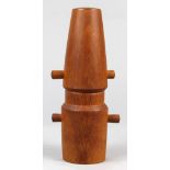 Vintage Dansk teak salt and peppermill, with a Peugeot grinder, 8.25" h x 2.5"dia.