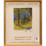 Gustave Baumann (American, 1881-1971), "Gustave Baumann-Centennial," exhibition poster for New