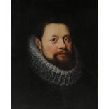 Continental School (17th century), Portrait of a Gentleman, oil on panel, unsigned, panel: 21"h x