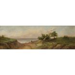 Juan Buckingham Wandesforde (American, 1817-1902), "Carmel Coast," 1871, oil on canvas, titled