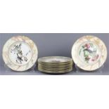 (lot of 14) English chargers, including (2) Royal Worchester Audubon plates, together with (12)