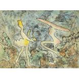 Roberto Matta (Chilean, 1911-2002), Abstract Figures, etching with aquatint, pencil signed lower