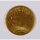 1924 $20 dollar gold St Gaudens Double Eagle BU