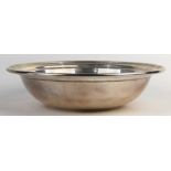 Gorham Manufcturing Co. sterling silver commemorative centerpiece bowl, the sculpted rim framing a