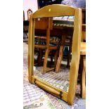 (lot of 2) Monterey Furniture, consisting of a knee-hole writing desk, having a rectangular top over