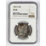 1892(S) Barber half dollar NGC XF40