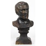 Effie Stillman (American, 19th/20th century), Bust of a Stanford Professor, 1897, patinated metal