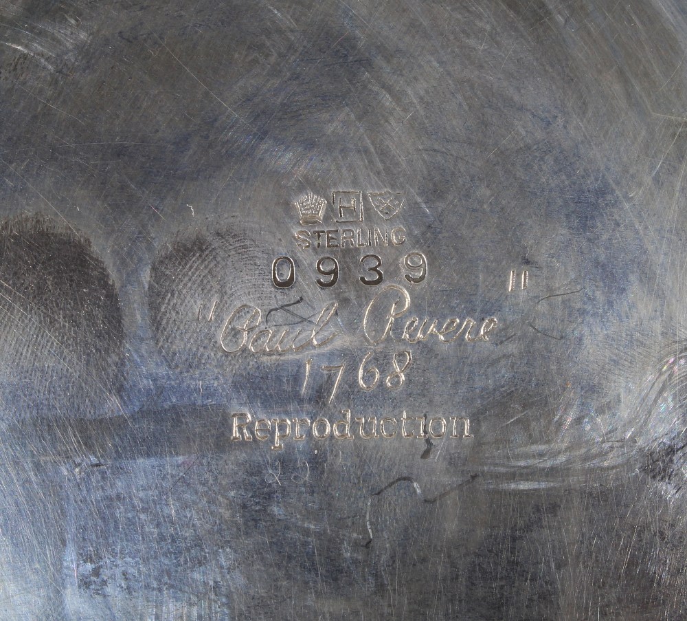 M. Fred Hirsch Co. sterling silver "1768 Paul Revere" reproduction bowl, the tapering round form - Image 3 of 3