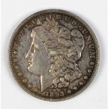 1893 Morgan Silver Dollar AU