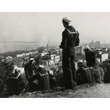 Peter Stackpole (American, 1913-1997), "Telegraph Hill with Sailors," gelatin silver print, pencil