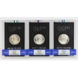 (lot of 3) Morgan silver dollars, 1883(CC) NGC 64, 1882(CC) NGC 63 plus, 1883(CC) NGC 64 PL, all