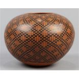 Casa Grandes Pueblo Mata Ortiz olla or vessel, by Armando Rodriguez, 5"w x 7"dia.