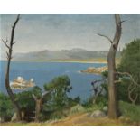 Feg (Frederic) Seymour Murray (American, 1894-1973), "Monterey Bay," 1950, oil on canvas, signed and