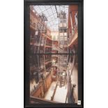 The Bradbury Building, Los Angeles, reproduction photograph, unsigned, 20th century, overall (with