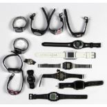(Lot of 15) Digital wristwatches Including 2) digital "Smartwatches" (1 by Pebble) and 1)